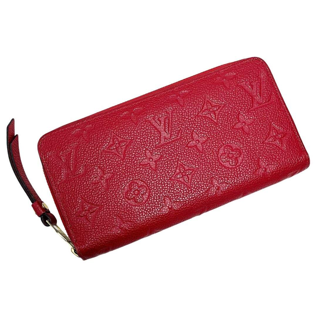 ☆☆LOUIS VUITTON ルイヴィトン ジッピーウォレット M63691 スカーレット モノグラムアンプラント ラウンドファスナー財布 レディース