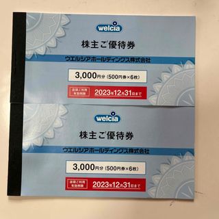 【送料無料】ウェルシア　株主優待　6000円分(ショッピング)