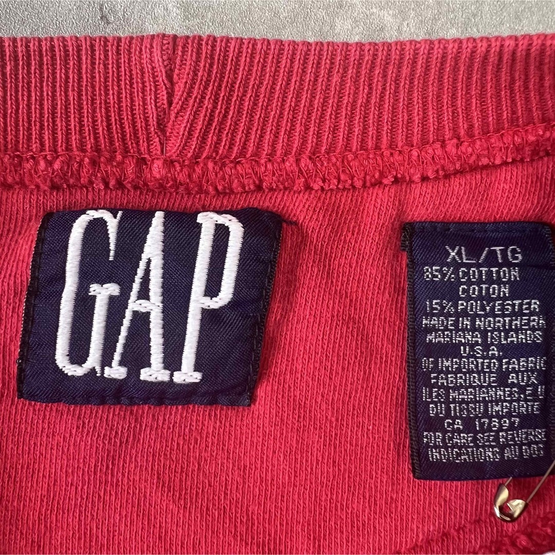 old gap スウェット トレーナー 赤 レッド