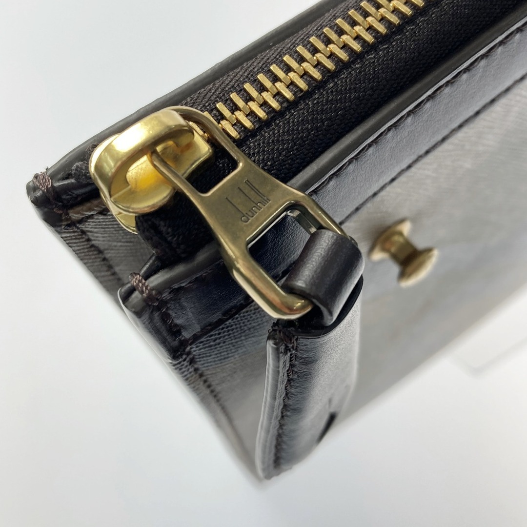 豊富な2023 Dunhill - dunhillダンヒルキャンバス×レザー クラッチ