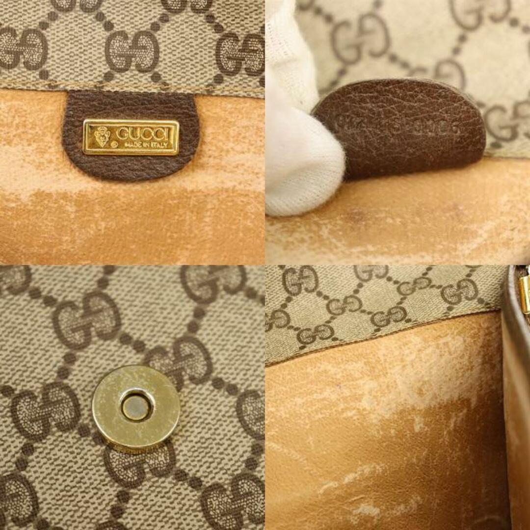 Gucci(グッチ)のグッチ クラッチバッグ ドキュメントケース 中古 オールドグッチ GG ベージュ系 PVC レザー GUCCI 【中古】 | ブランド メンズファッション バック セカンドバッグ ビジネスシーン マルチケース ABランク メンズのバッグ(セカンドバッグ/クラッチバッグ)の商品写真