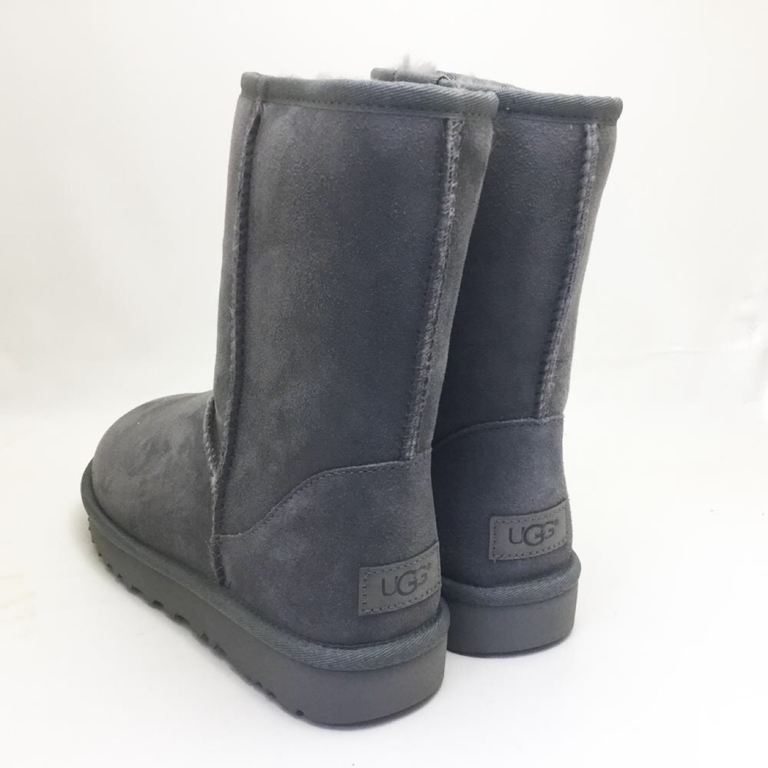 新品UGG レディースブーツ CLASSIC SHORT Ⅱ グレー25.0cm