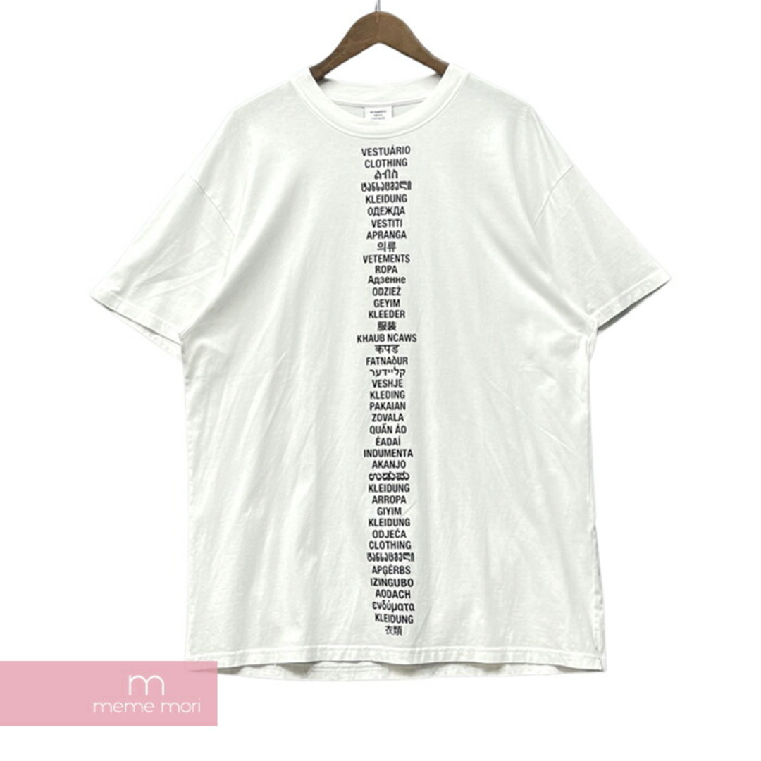 VETEMENTS - VETEMENTS 2019SS Translated Tee USS197067 ヴェトモン