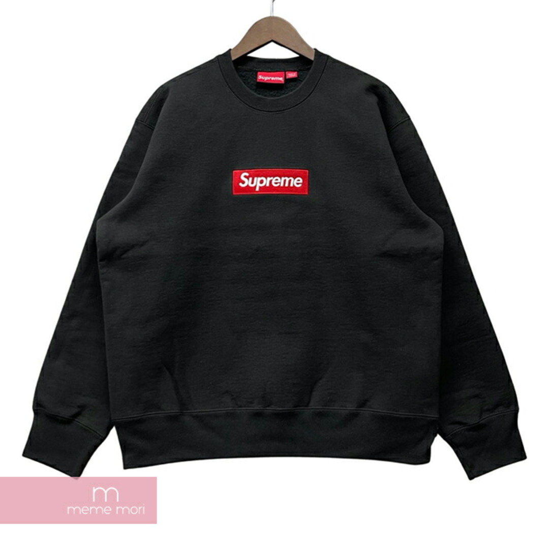 Supreme 2022AW Box Logo Crewneck Black シュプリーム ボックスロゴクルーネック スウェットシャツ トレーナー ブラック サイズM【230911】【新古品】【me04】