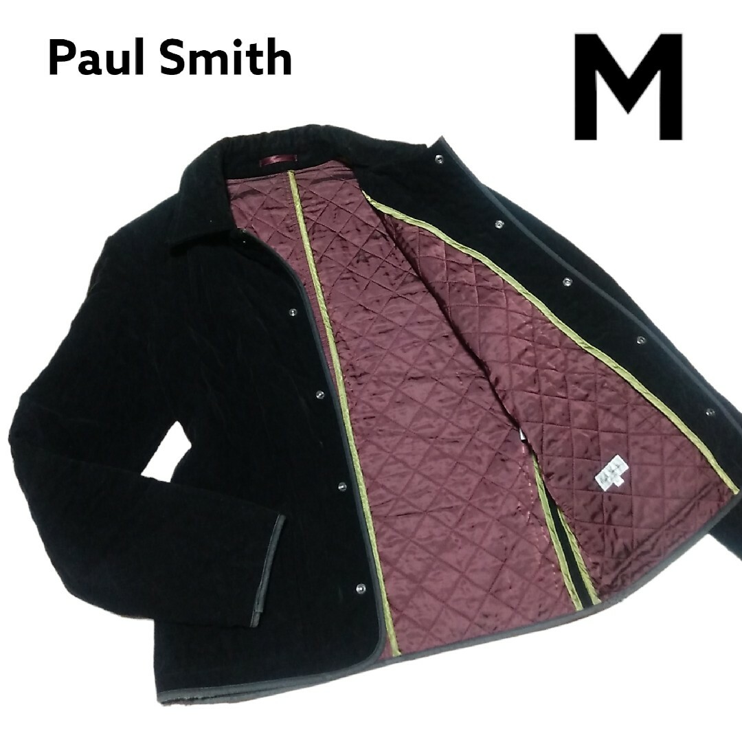 Paul Smith キルティングジャケット 釦 中綿 ブラック Mサイズのサムネイル