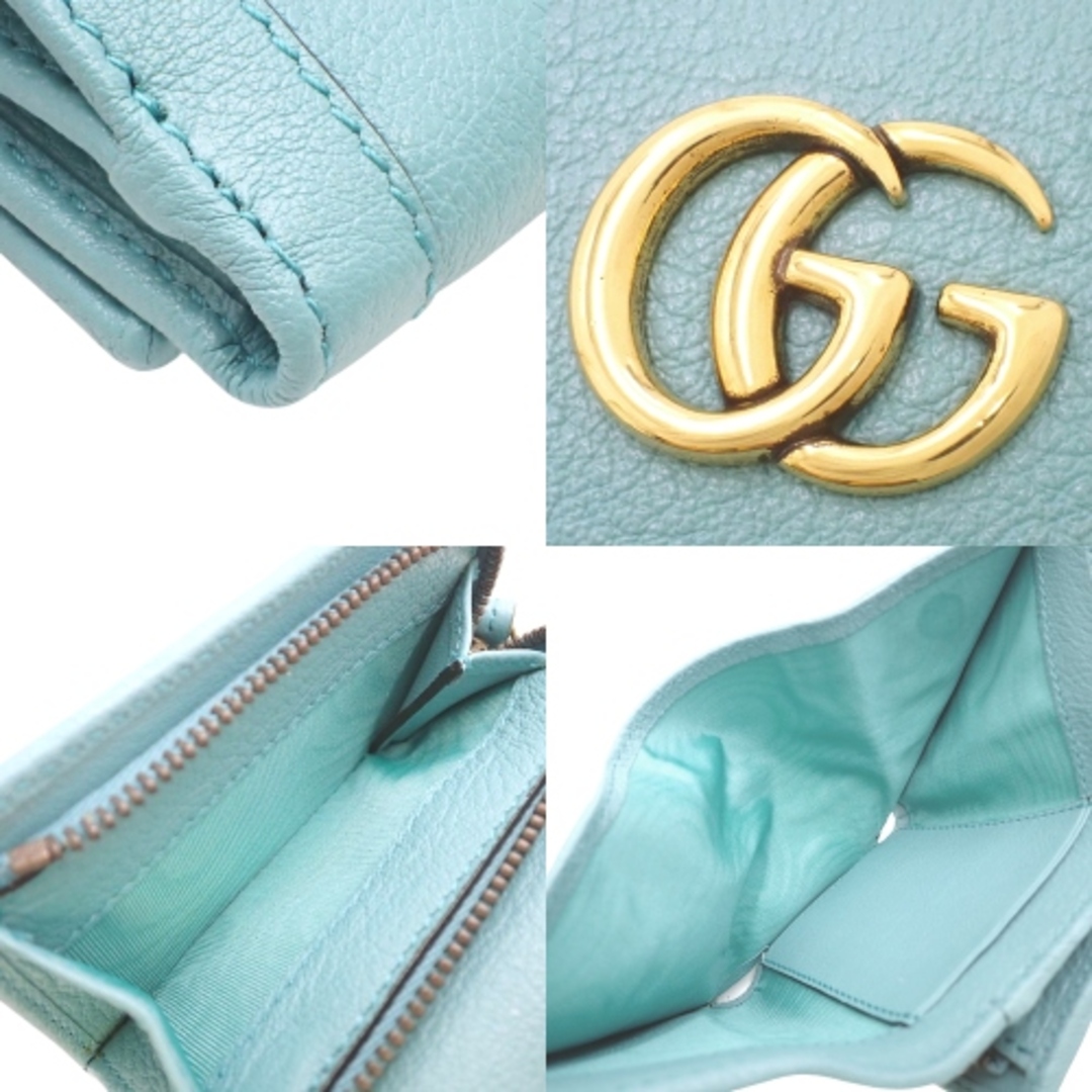 Gucci - グッチコンパクト財布 ミディアム ウォレット レザー ライト