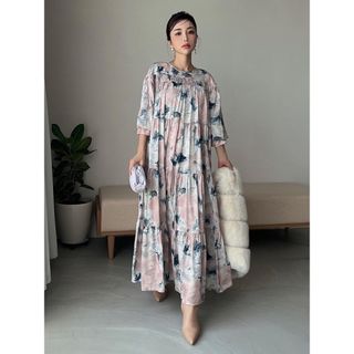 エイミーイストワール(eimy istoire)の美品❤️eimyistoireエイミーイストワールflowerロングワンピース(ロングワンピース/マキシワンピース)