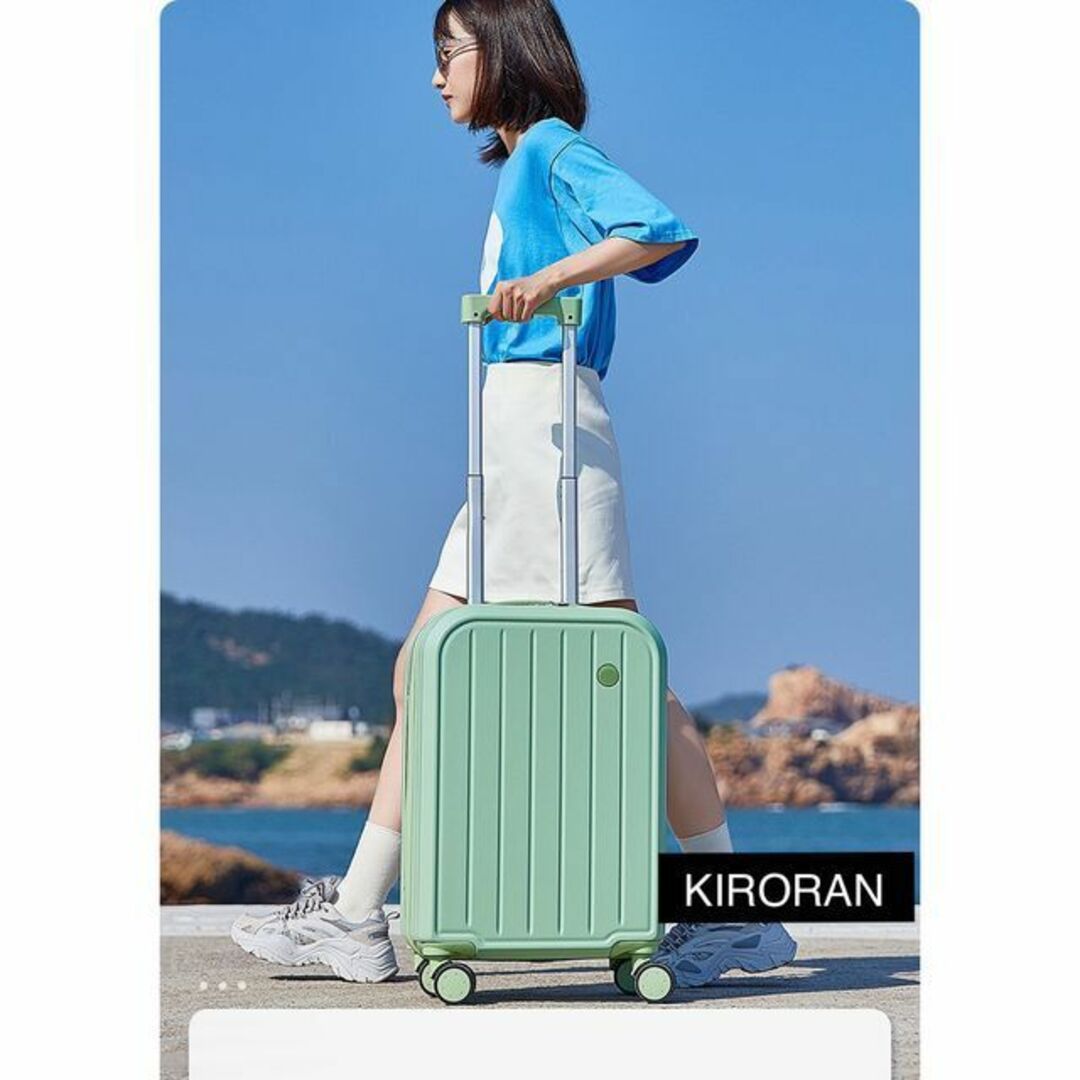 高品質スーツケース　機内持ち込み可能サイズSサイズ20インチ　軽量　グリーン 1
