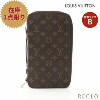 ルイヴィトン(LOUIS VUITTON)のポッシュ エスカパド モノグラム トラベルケース ラウンドファスナー長財布 PVC レザー ブラウン(財布)