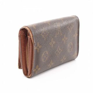 ルイヴィトン(LOUIS VUITTON)のポルトモネ ビエ トレゾール モノグラム 二つ折り財布 PVC レザー ブラウン(財布)