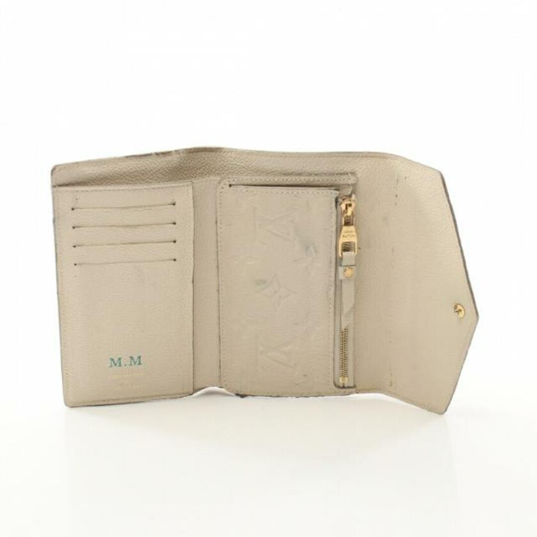 LOUIS VUITTON(ルイヴィトン)のポルトフォイユ キュリユーズ コンパクト モノグラムアンプラント ネージュ 三つ折り財布 レザー オフホワイト レディースのファッション小物(財布)の商品写真