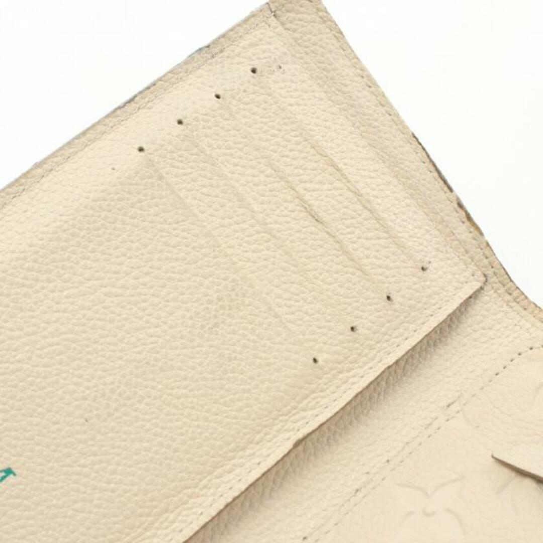 LOUIS VUITTON(ルイヴィトン)のポルトフォイユ キュリユーズ コンパクト モノグラムアンプラント ネージュ 三つ折り財布 レザー オフホワイト レディースのファッション小物(財布)の商品写真