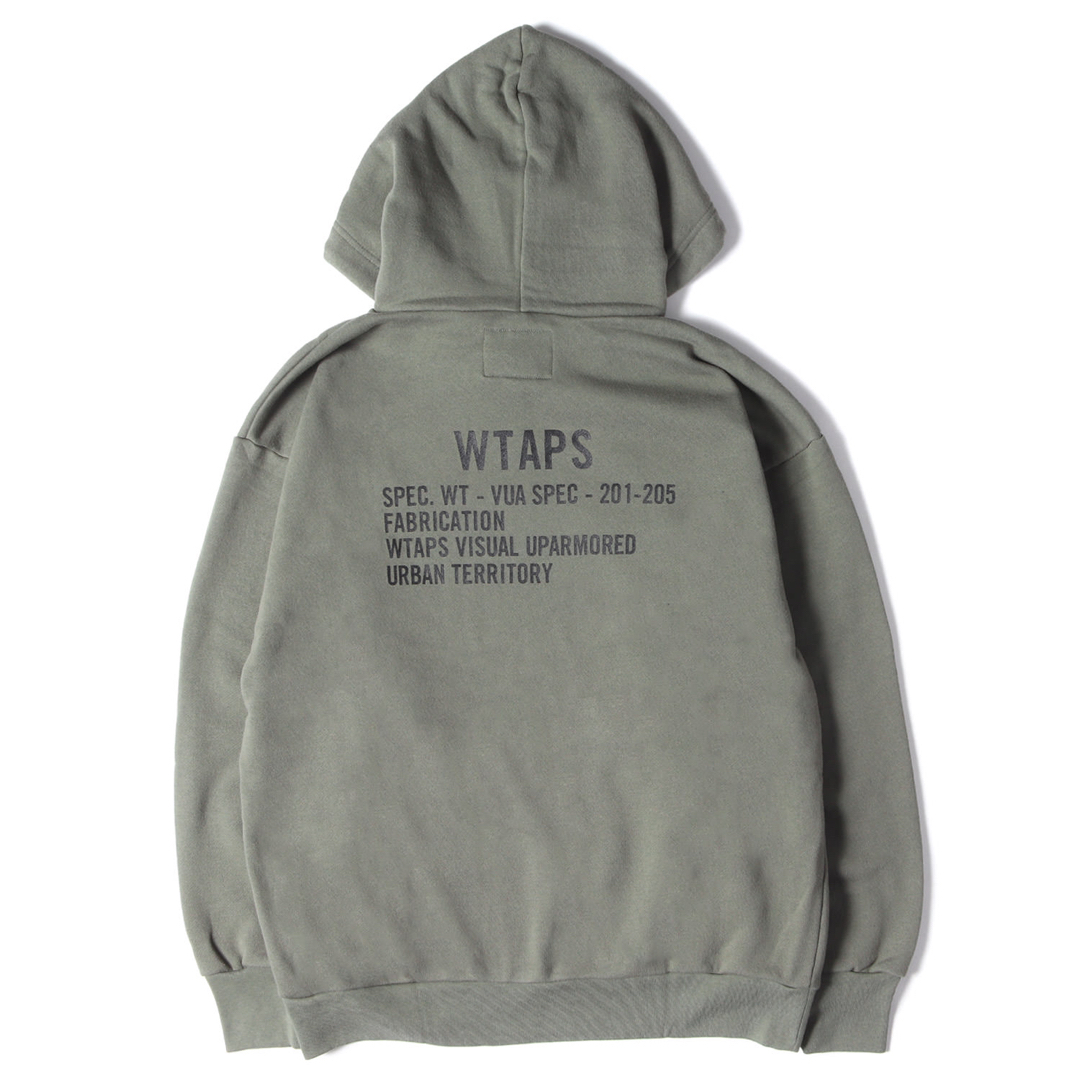 【極美品】WTAPS 19AW COLLEGE HOODED オリーブ Sサイズ