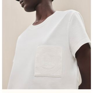 エルメス(Hermes)の定価97900円　エルメスTシャツ 刺繍ポケット 新品(Tシャツ(半袖/袖なし))