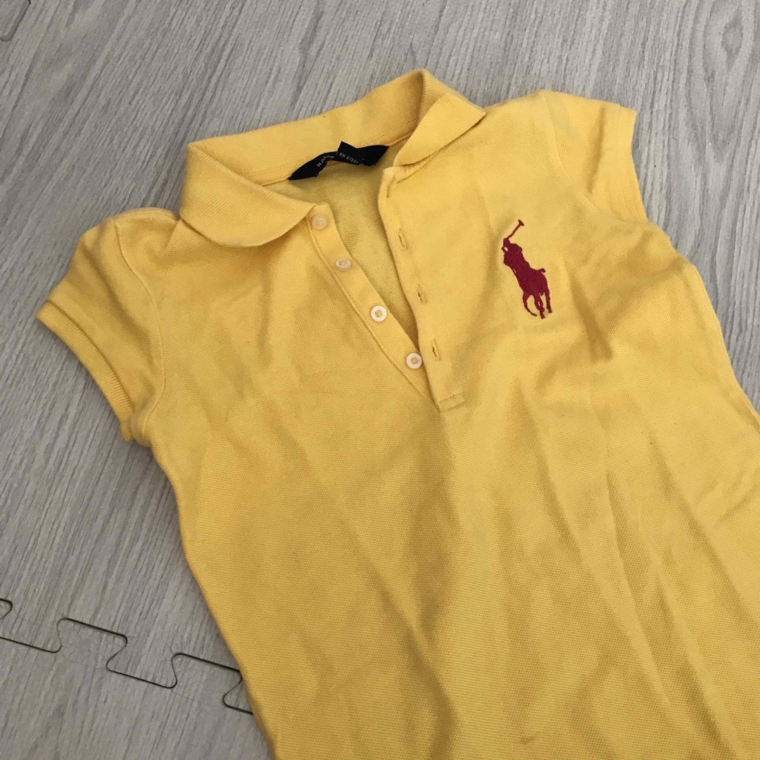 Ralph Lauren(ラルフローレン)のラルフローレン　黄色　キッズ　ワンピース　120㎝ビックポニー6T キッズ/ベビー/マタニティのキッズ服女の子用(90cm~)(ワンピース)の商品写真