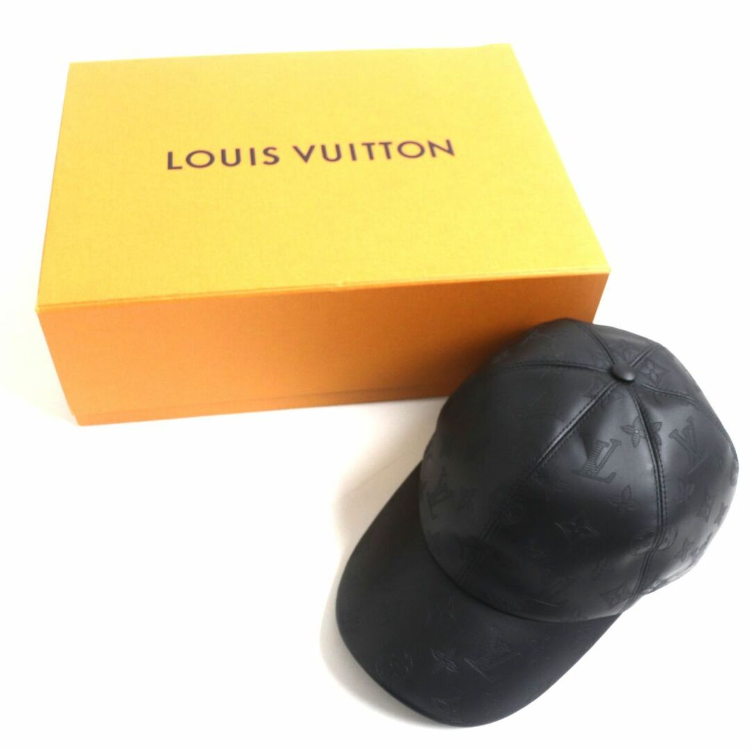 ルイヴィトン LOUIS VUITTON キャスケット1.1 MP2605 モノグラム 帽子 キャップ トリヨンレザー ブラック