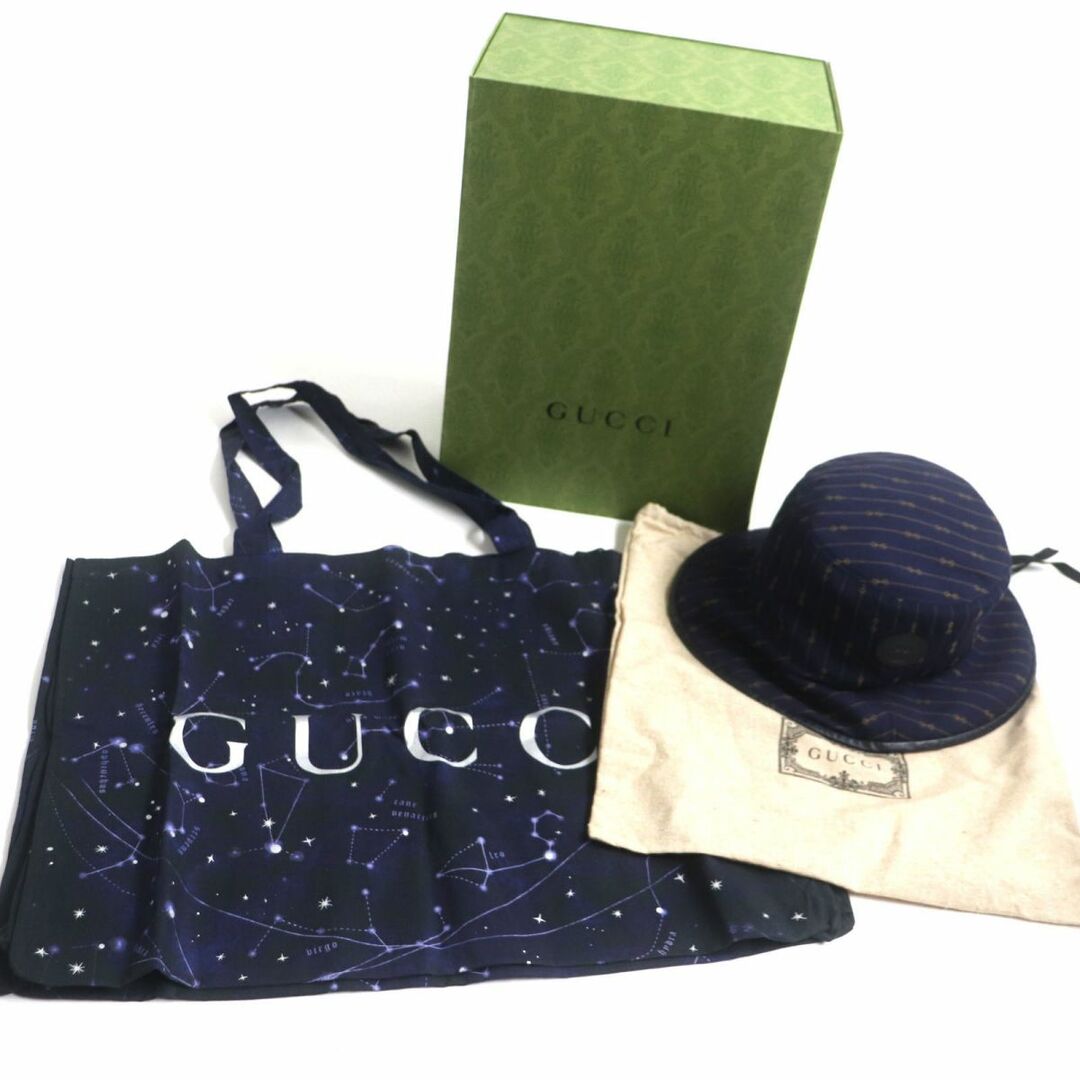 Gucci - 極美品▽GUCCI グッチ 700851 GG×ホースビット レザー使い