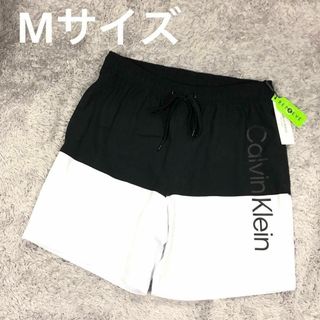 XL⭐Calvin Klein⭐カルバンクライン⭐新品 水着海パン黒デカロゴ