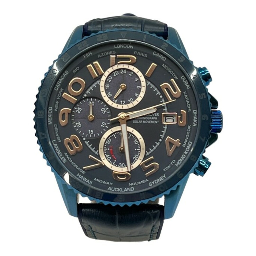 ◆◆ANGEL CLOVER エンジェルクローバー　腕時計　ソーラー充電　ブルー　MOS44 MOS44