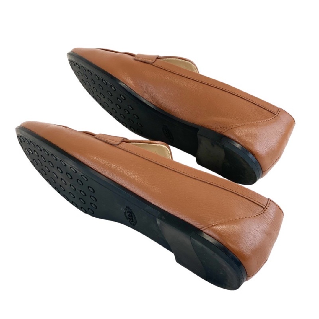 トッズ TOD'S ローファー 革靴 Tタイムレス レザー ブラウン レディースの靴/シューズ(ローファー/革靴)の商品写真