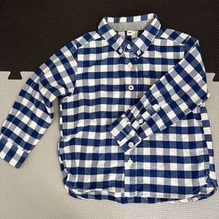ムジルシリョウヒン(MUJI (無印良品))の無印良品　長袖　シャツ　ボタンダウン　サイズ100(Tシャツ/カットソー)