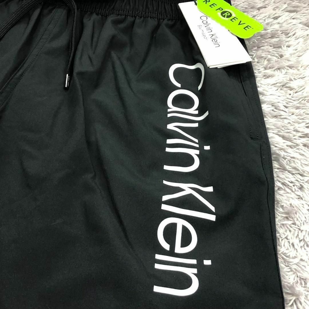 Sサイズ⭐Calvin Klein⭐カルバンクライン⭐水着海パン 黒 デカロゴ