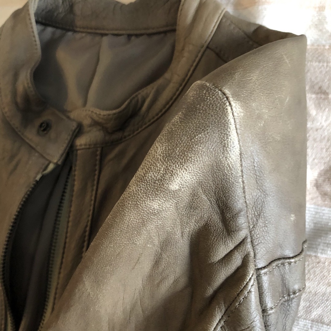 UNITED ARROWS(ユナイテッドアローズ)のレザーライダース　羊革 メンズのジャケット/アウター(レザージャケット)の商品写真