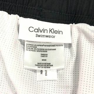 S⭐カルバンクライン⭐Calvin Klein⭐新品 海パン水着 白黒 デカロゴ