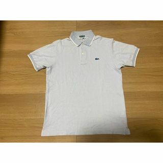 ラコステ(LACOSTE)のLACOSTE　ラコステ　ポロシャツ　ブルー　水色　メンズ　美品(ポロシャツ)