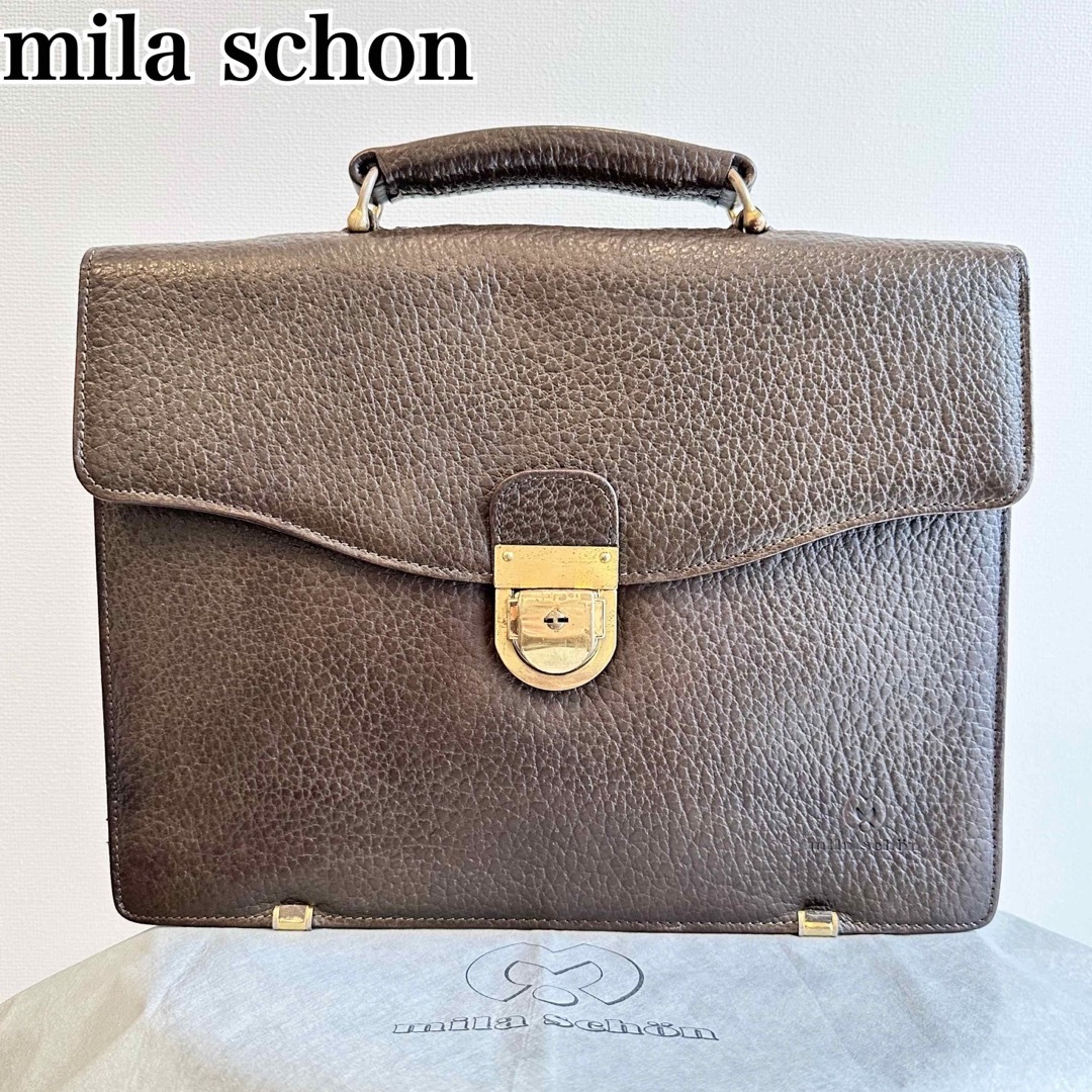 mila schon - ミラショーン ダレスバッグ ブリーフケース ビジネス