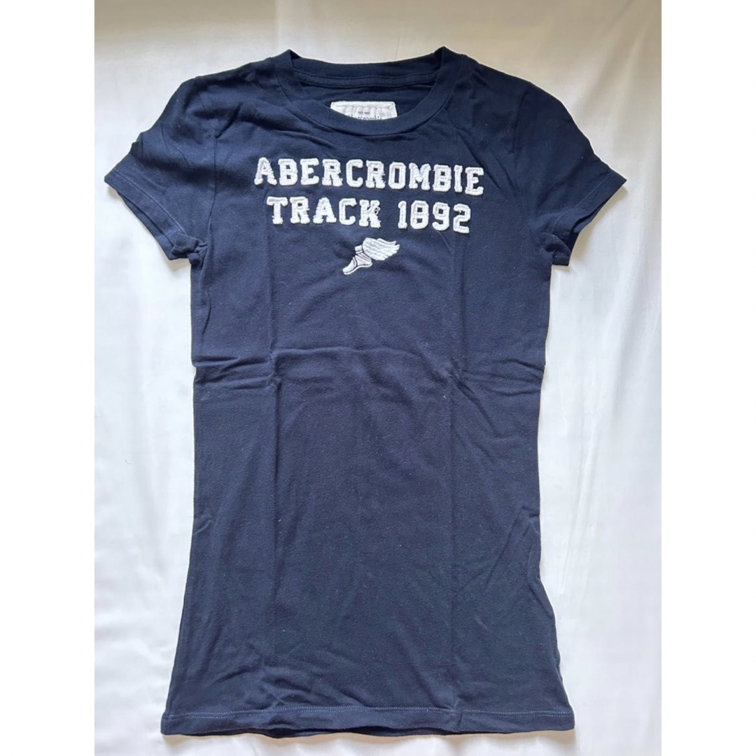 アバクロ Abercrombie&Fitch 半袖Tシャツ ネイビー Sサイズ - T