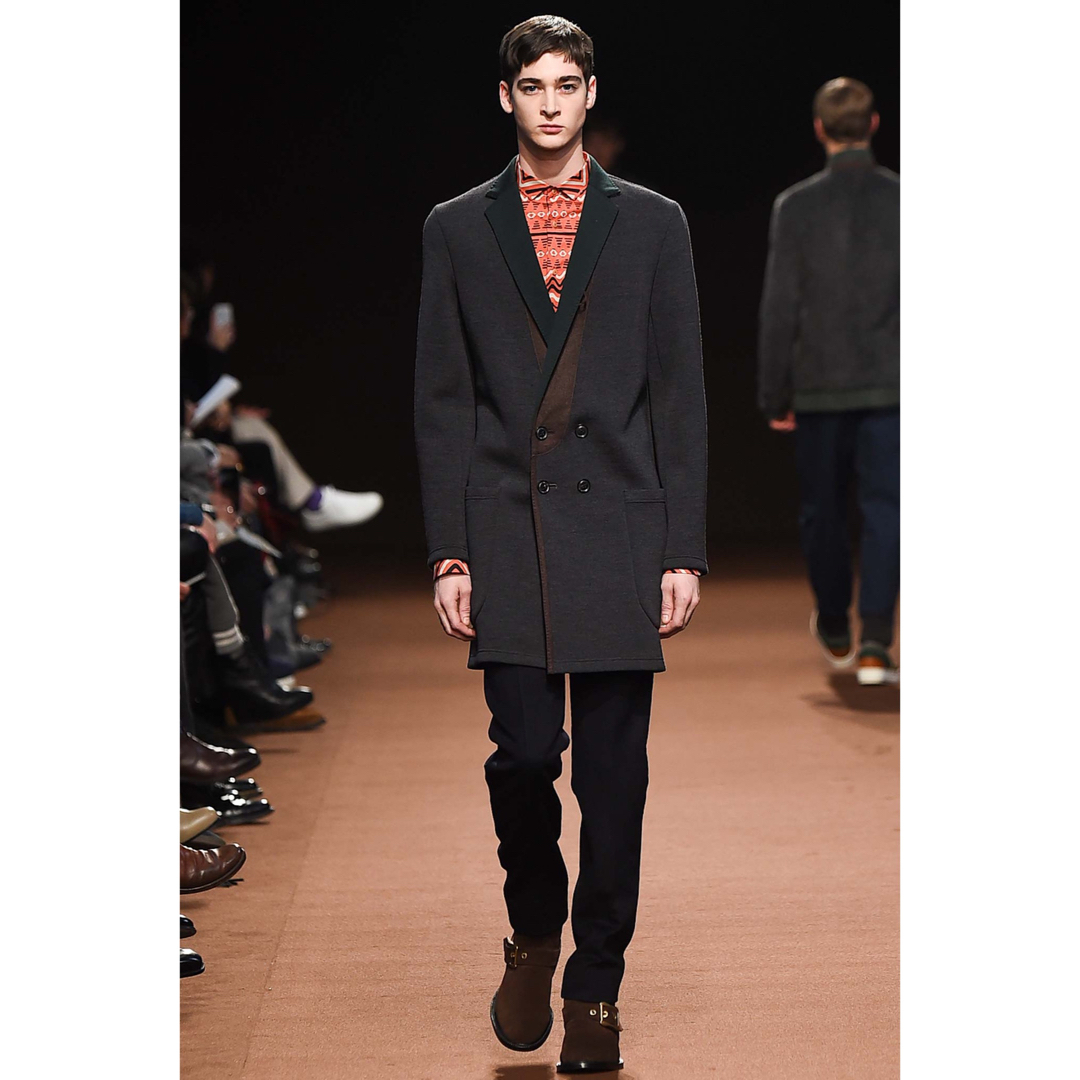 即完売品】Kolor カラー 15AW ウール ダンボールコート ジャケット-