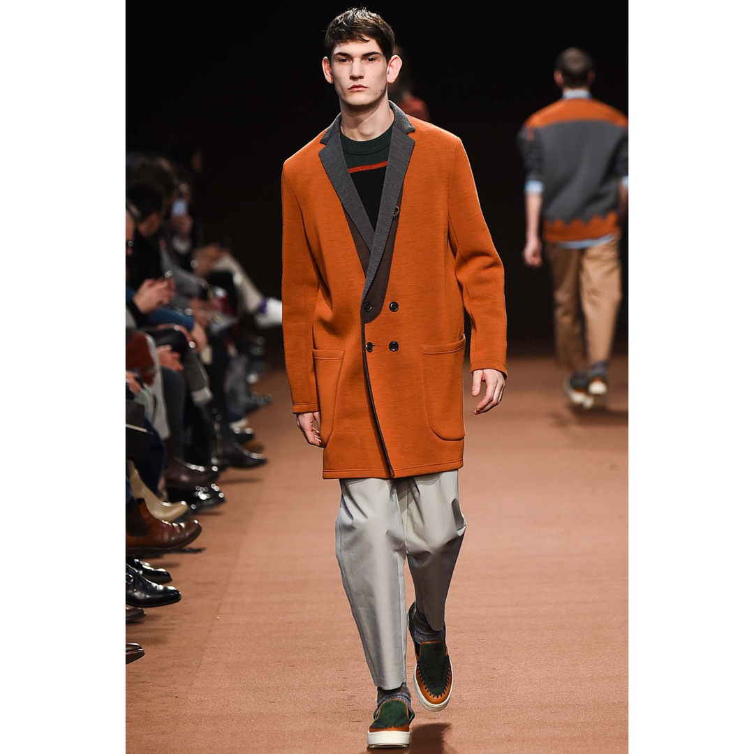 即完売品】Kolor カラー 15AW ウール ダンボールコート ジャケット-