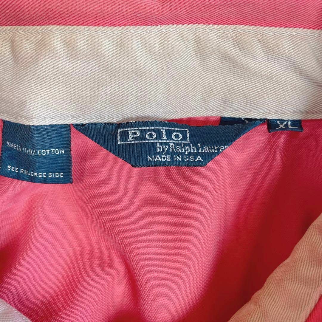 メイドインUSA　アメリカ古着　80年代旗タグ　桃色ピンク　スイングトップ　古着