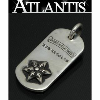 値引き不可商品ですクロムハーツ（Chrome Hearts）レイズドスター NYC ドッグタグ