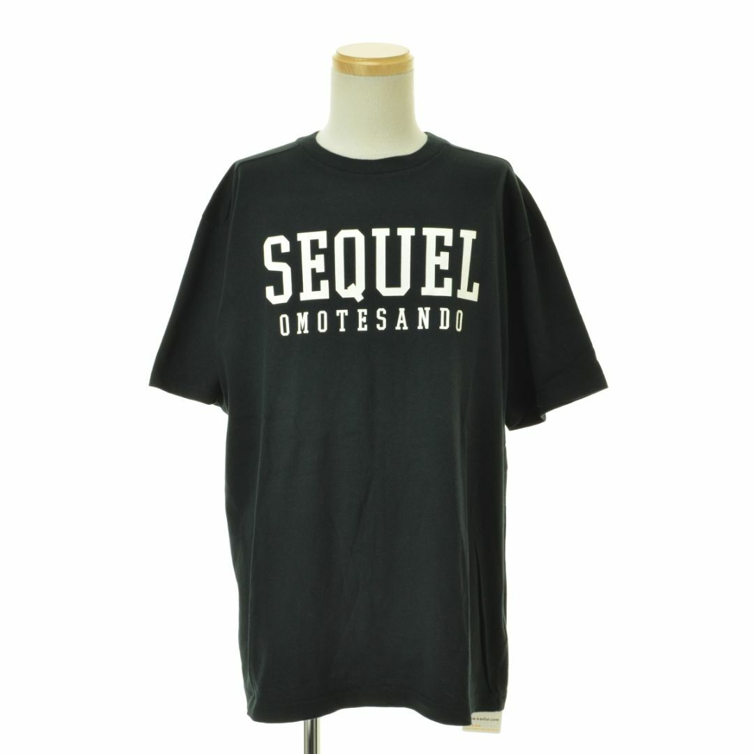 L【SEQUEL/シークエル】T-SHIRT BLACK半袖Tシャツ