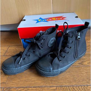 コンバース(CONVERSE)のコンバース20.0cmハイカット黒スニーカー(スニーカー)