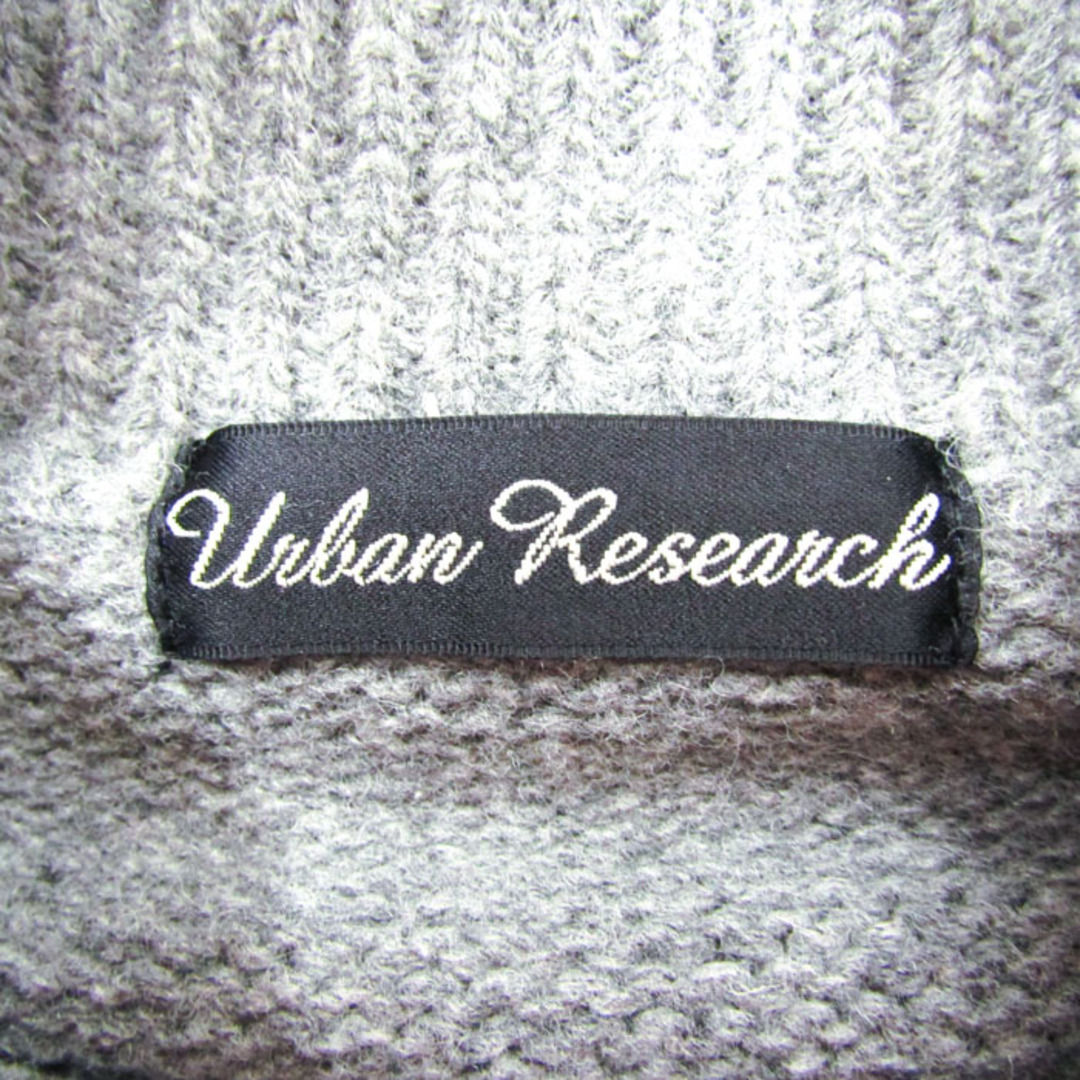 URBAN RESEARCH(アーバンリサーチ)のアーバンリサーチ ニット セーター 長袖 タートルネック 無地 ウール混 M相当 レディース Freeサイズ グレー URBAN RESEARCH レディースのトップス(ニット/セーター)の商品写真