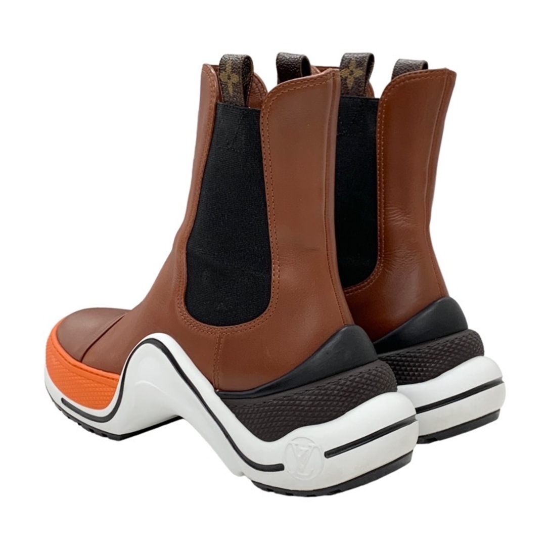 LOUIS VUITTON(ルイヴィトン)のルイヴィトン アークライトライン レザー ブーツ ショートブーツ 靴 シューズ ブラウン ブラック ホワイト オレンジ レディースの靴/シューズ(ブーツ)の商品写真