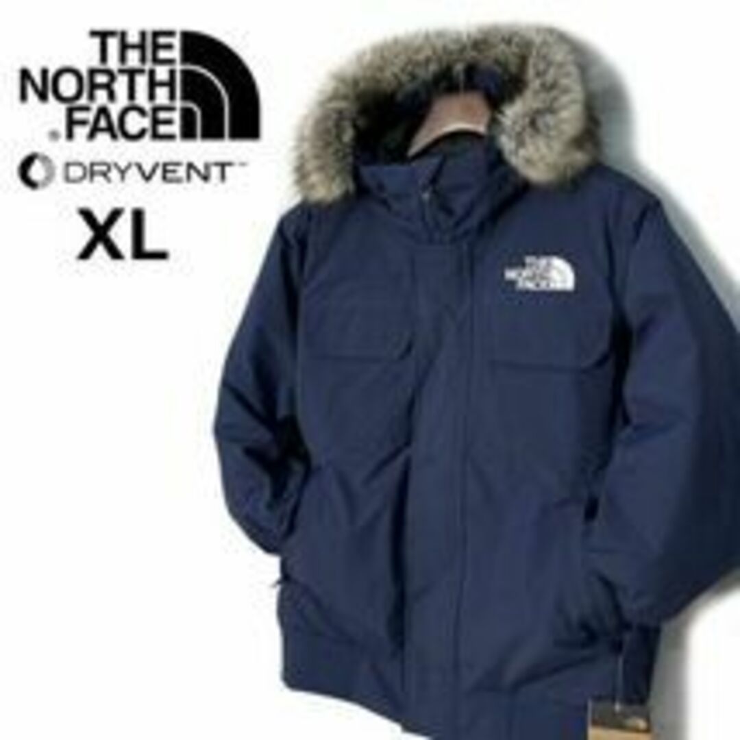 ノースフェイス マクマードボンバー ダウン US限定(XL)紺 190122-