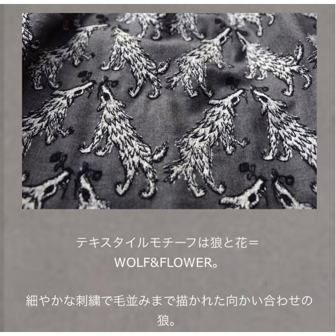 mina perhonen - ミナペルホネン wolf＆flower スカート グレーの通販 