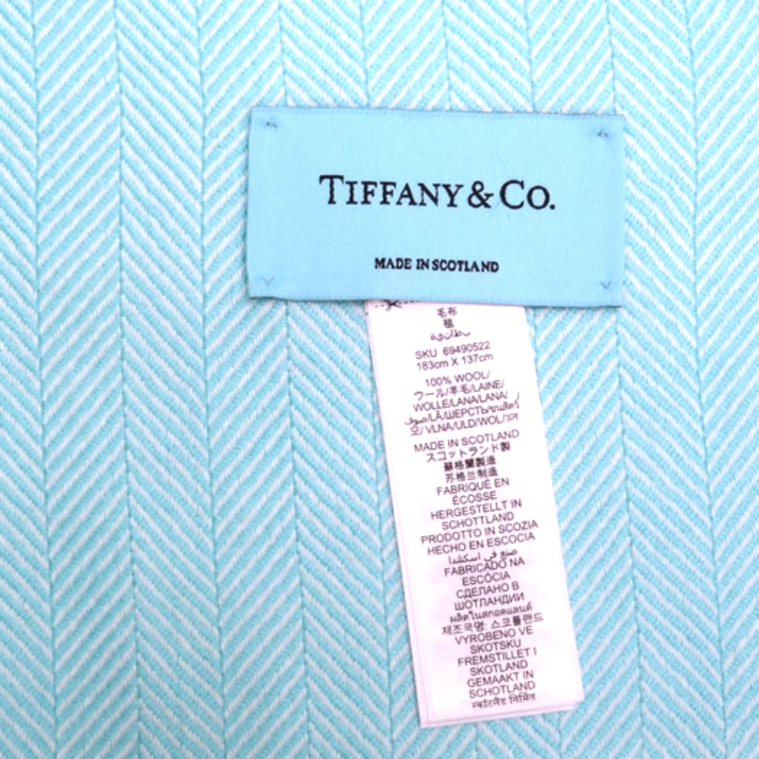Tiffany & Co. - ティファニー ブランケット ウール100% ライトブルー