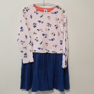 プチバトー(PETIT BATEAU)のプチバトー チュビックワンピース 6ans/116cm(ワンピース)