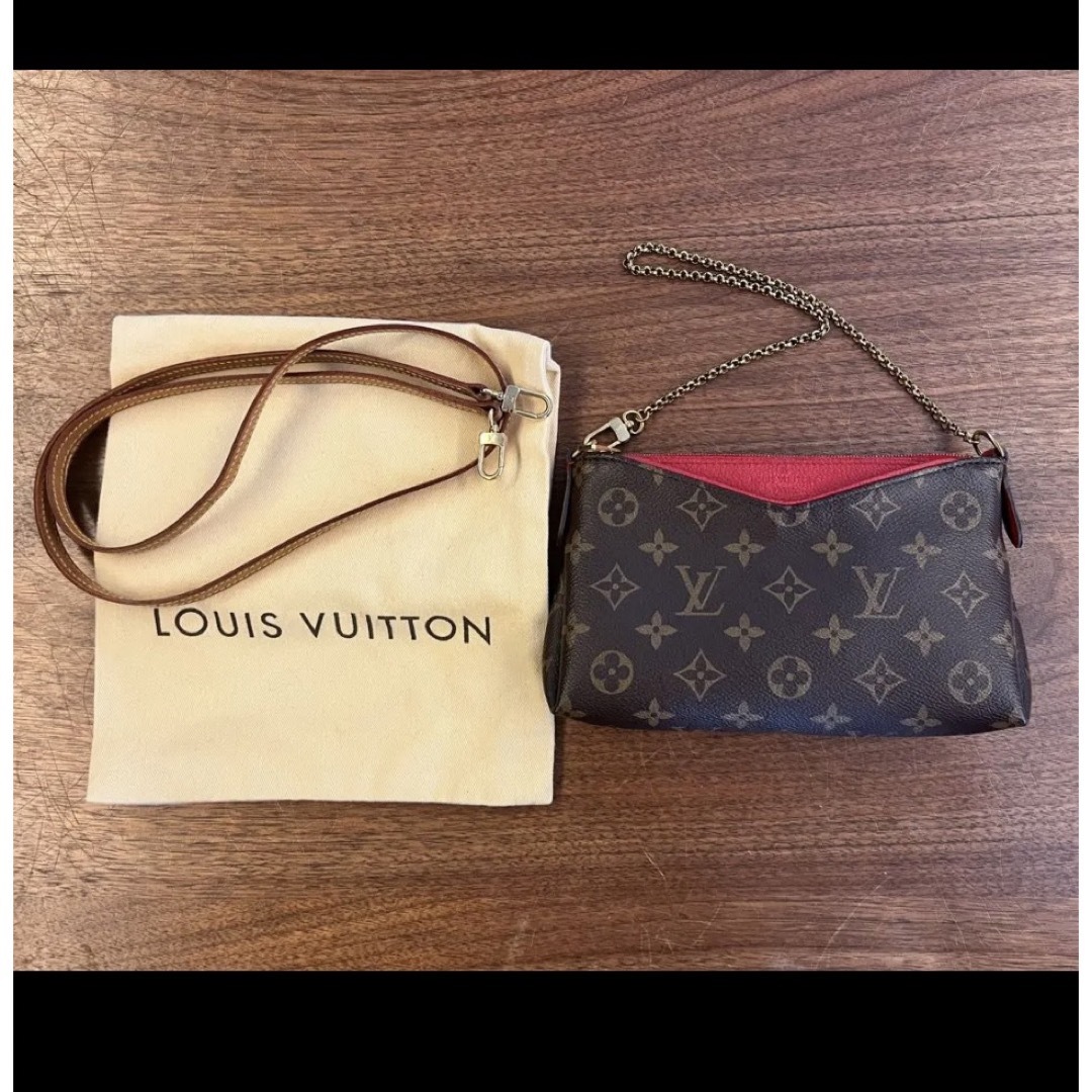 美品☆LOUIS VUITTON パラスクラッチバッグモノグラムルイヴィトン
