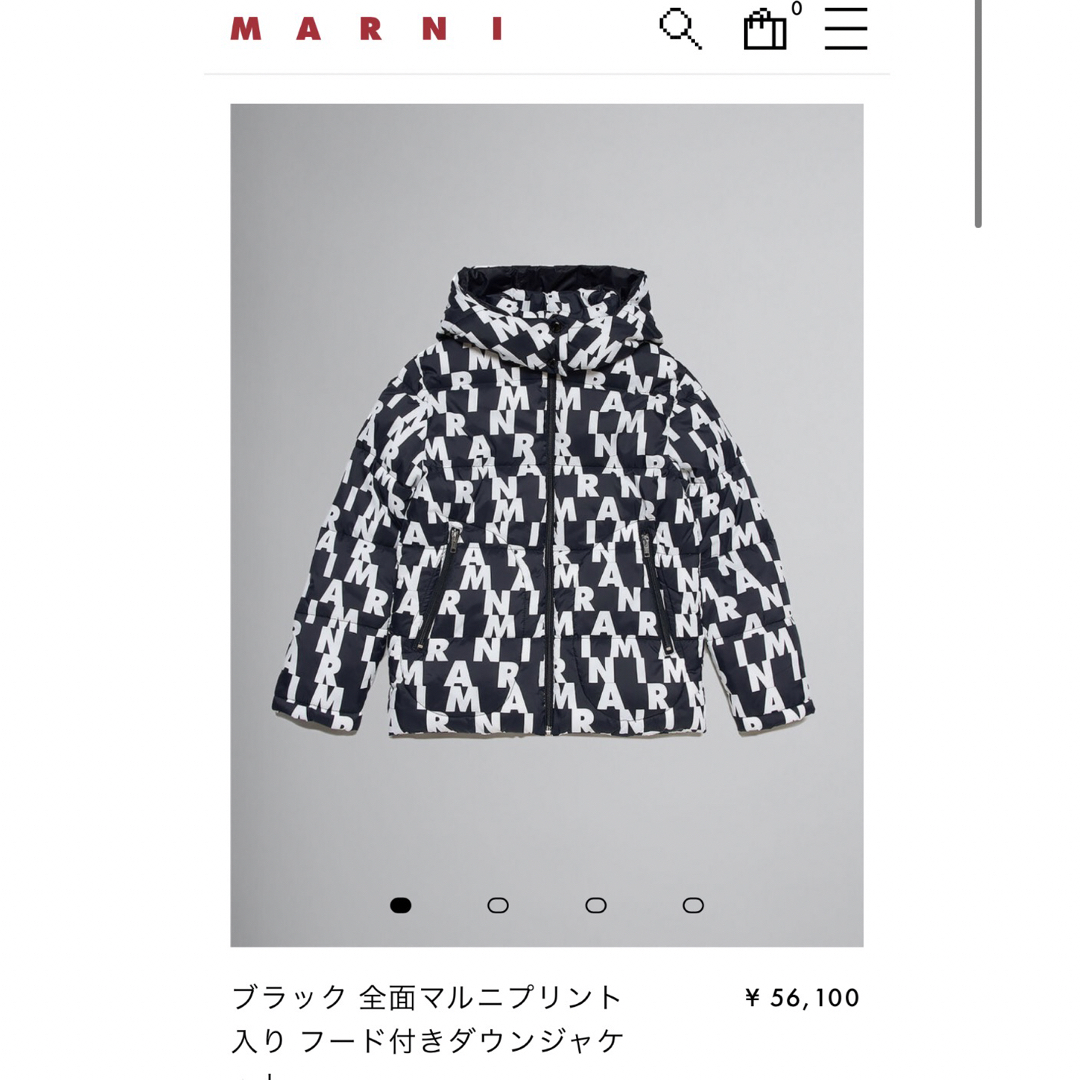 レディース新品タグ付き！MARNI マルニ　フード付きダウンジャケット