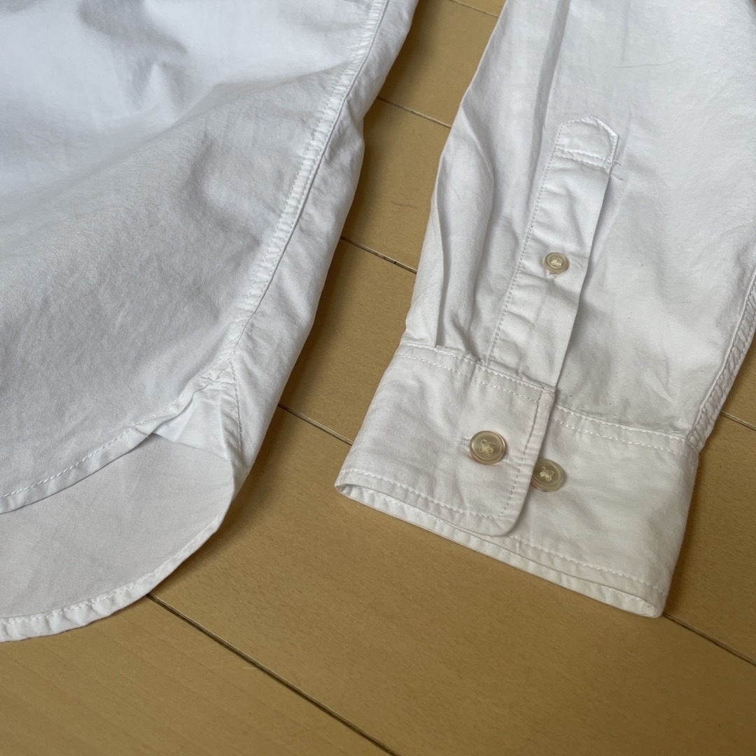 H&M(エイチアンドエム)のH&M メンズ　ボタンダウン　綿　白シャツ　Mサイズ　レギュラータイプ メンズのトップス(シャツ)の商品写真