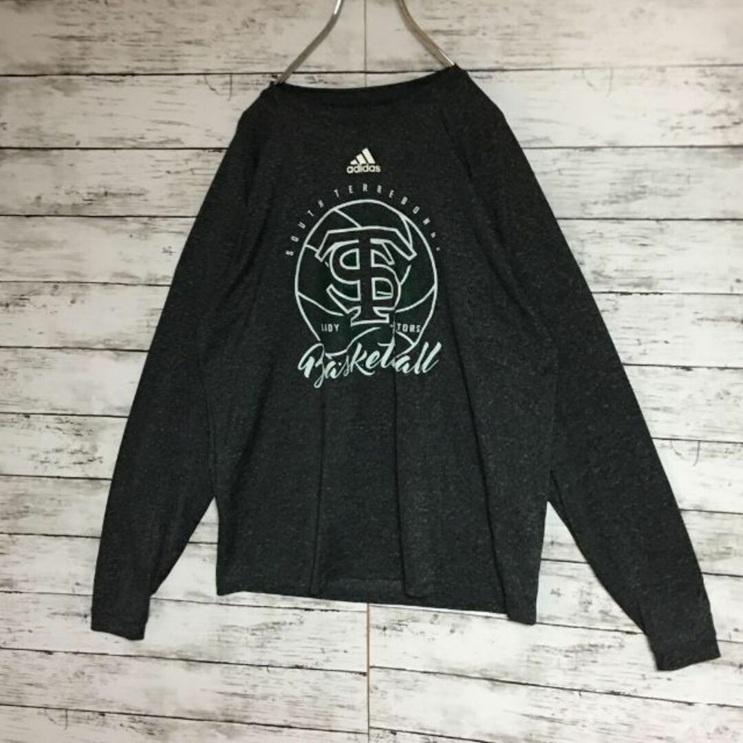 adidas(アディダス)の【フロリダゲイターズ】アディダス　長袖バスケプリントTシャツ 灰色　F394 メンズのトップス(Tシャツ/カットソー(七分/長袖))の商品写真