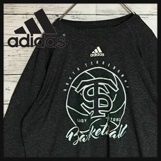 アディダス(adidas)の【フロリダゲイターズ】アディダス　長袖バスケプリントTシャツ 灰色　F394(Tシャツ/カットソー(七分/長袖))