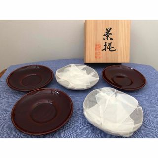 茶托　木曽漆器　漆塗り　よし彦(食器)