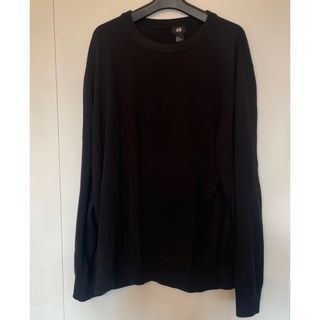 エイチアンドエム(H&M)のH&M ブラックセーター XL【No281】(ニット/セーター)